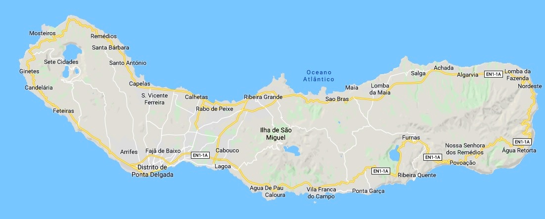 Map São Miguel