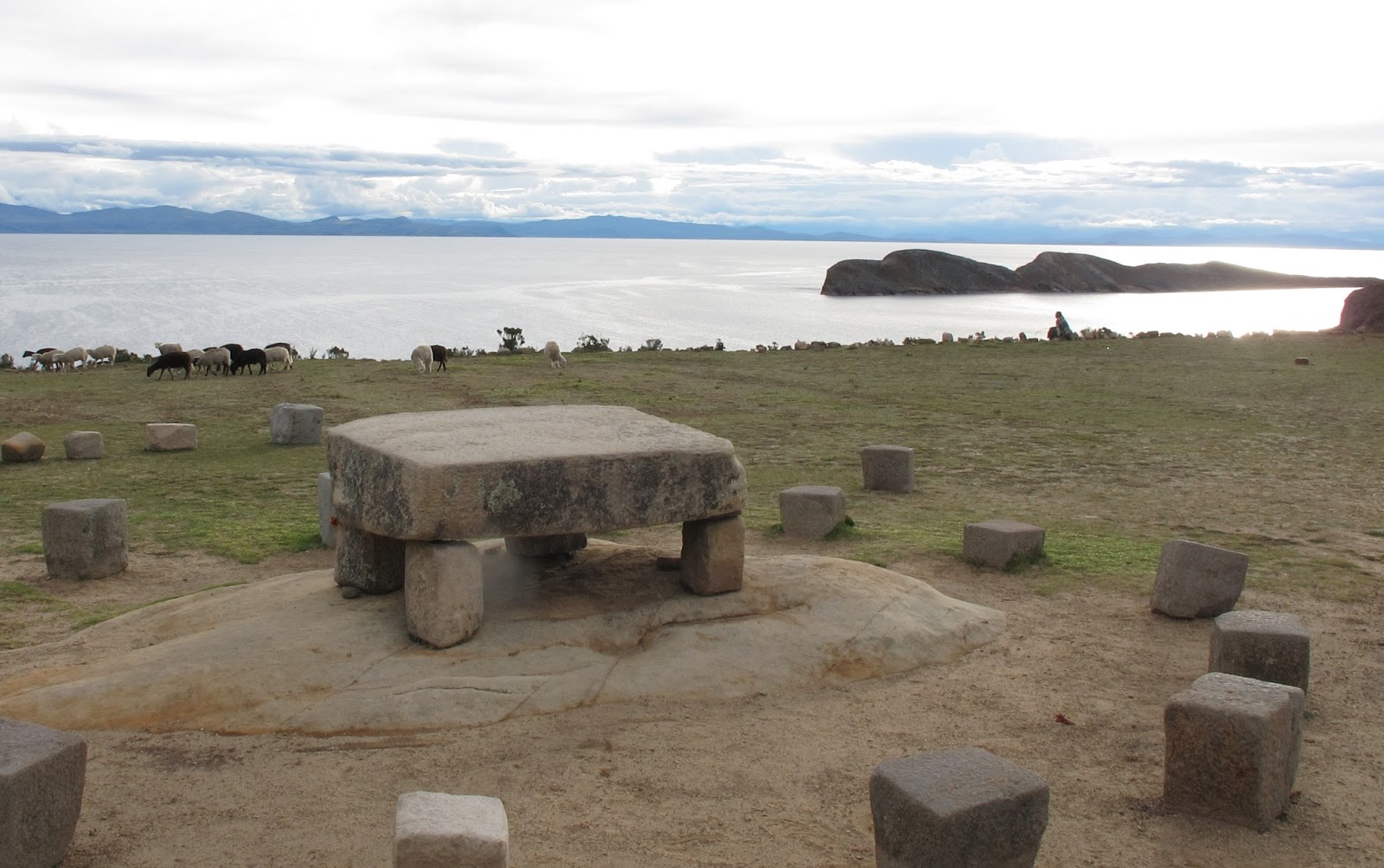 Sacrifice table in Isla del Sol