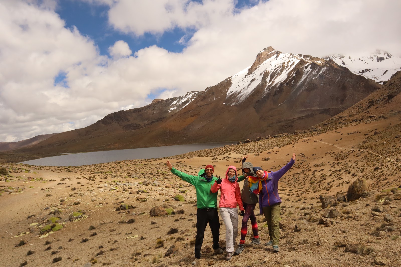 border Chile Bolivia Casiri Lake Sajama