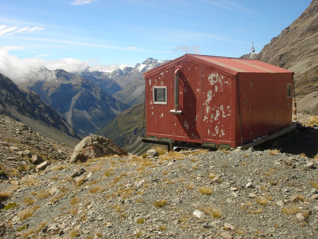 Barker´s hut new Zealand