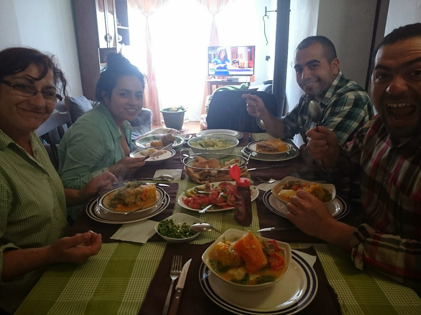 Roberto y su familia