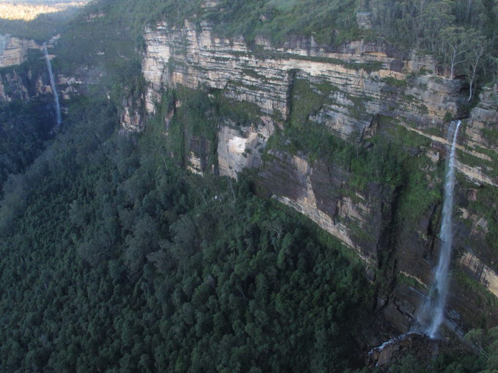 Waterfalls close to Govetts Leap