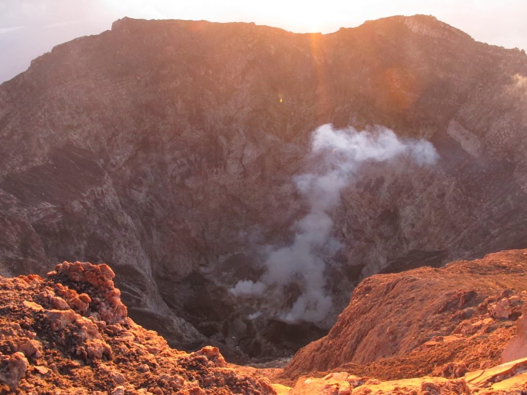 Kerinci Volcano crater